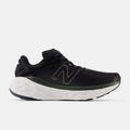 New Balance Fresh Foam X 840v1 running shoes in black with mesh upper, Fresh Foam midsole, and side view highlighting logo detailing.