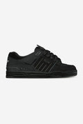 Black Night Globe Fusion leather skate shoe with padded construction and rugged sole