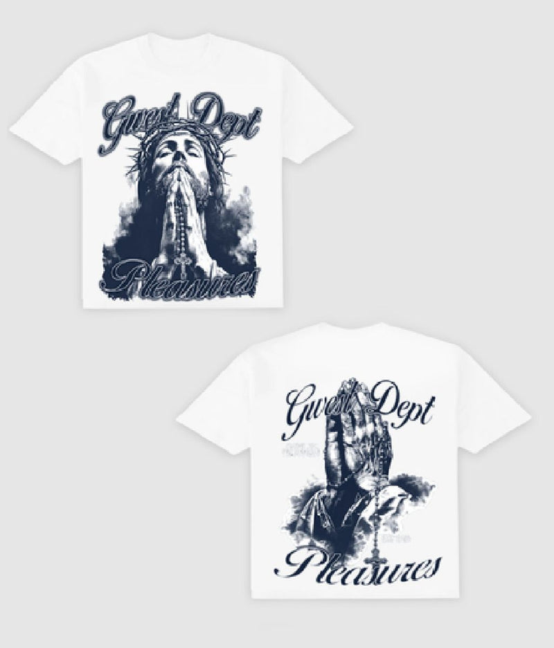 G WEST RHINESTONE HOLY PLEASURES TEE