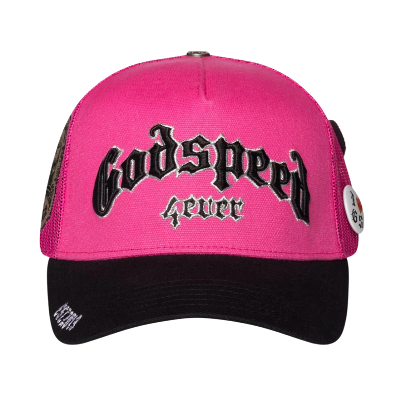 Godspeed 'Forever Trucker Boom' Pink & Black Trucker Hat
