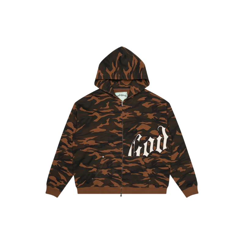 Godspeed OG Logo Brown Camo Hoodie