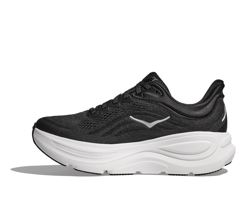 Hoka Bondi 9 Mens Shoes Color: Black/White Style: 1162011-BWHT