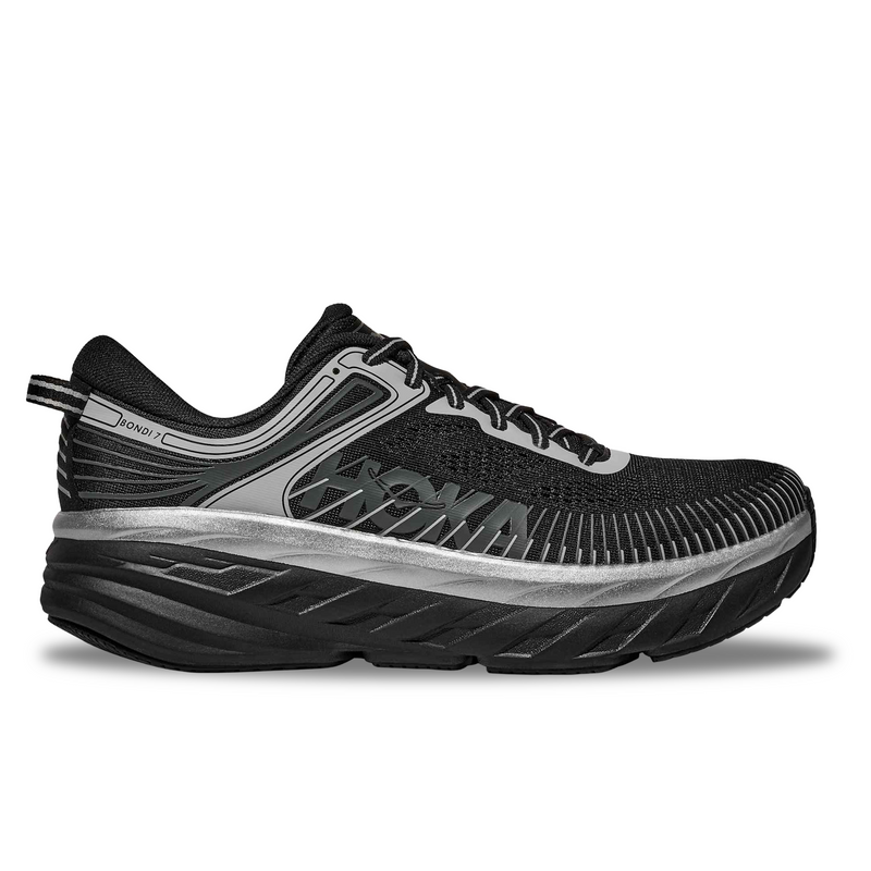Hoka M Bondi 7 Color: BLACK / STARDUST Style: 1110518-BKSTR