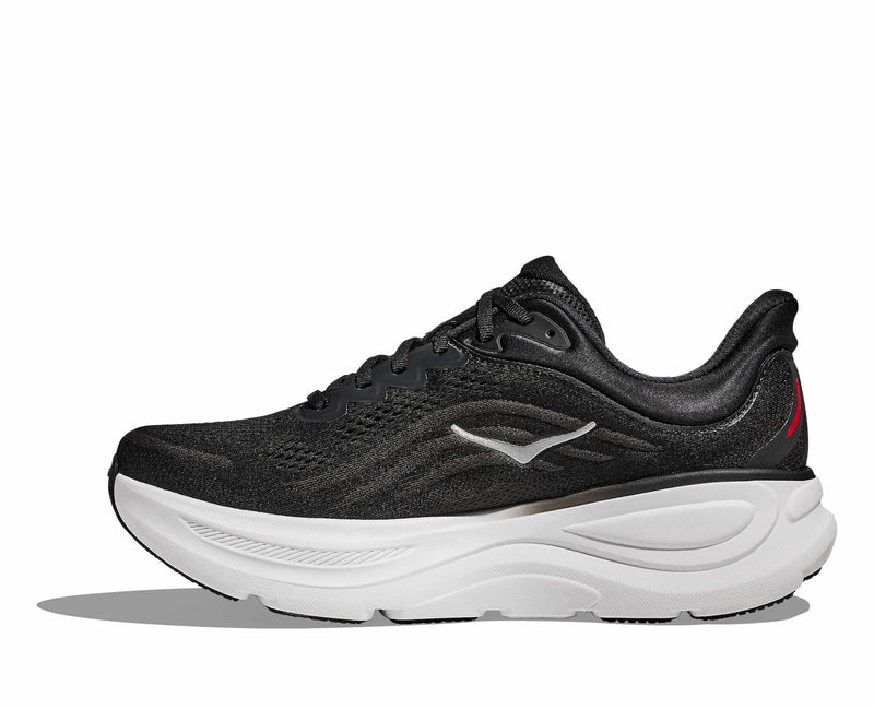 Hoka M Bondi 9 Color: BLACK / VERMILLION Style: 1162011-BKVR