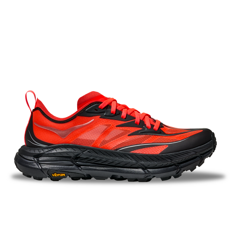 Hoka Mafate Speed 4 Lite Mens Shoes Color: Neon Flame/Black Style: 1168450-NLMB