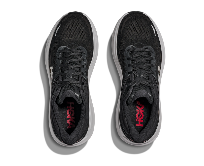 HOKA Men's BONDI 9 Black/Vermillion 1162011-bkvr