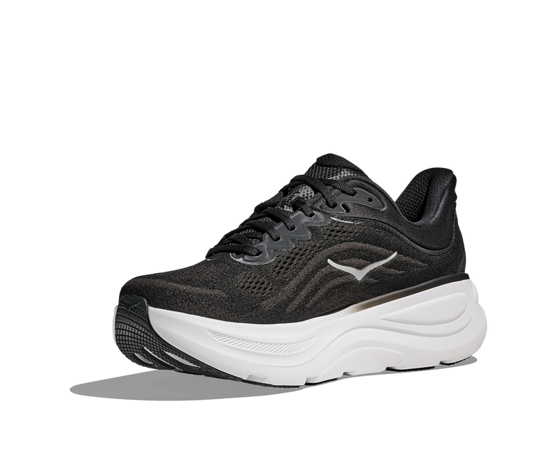 HOKA Men's BONDI 9 Black/Vermillion 1162011-bkvr