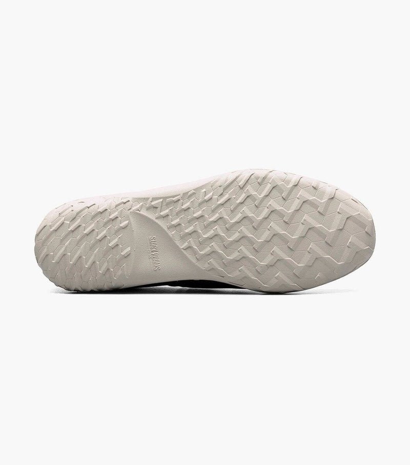 Stacy Adams Ilan shoe outsole in beige featuring textured pattern for grip and durability, bottom view.