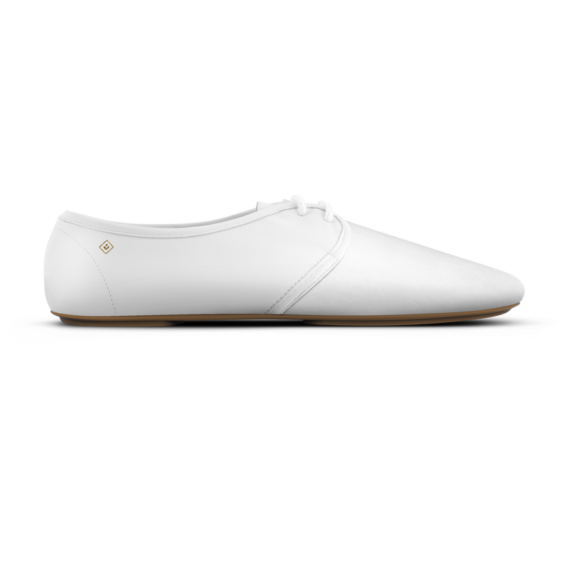 Jazz Cuir Lacet Blanc
