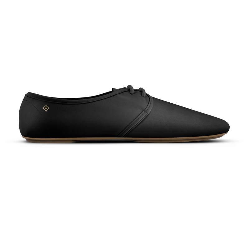 Jazz Cuir Lacet Noir