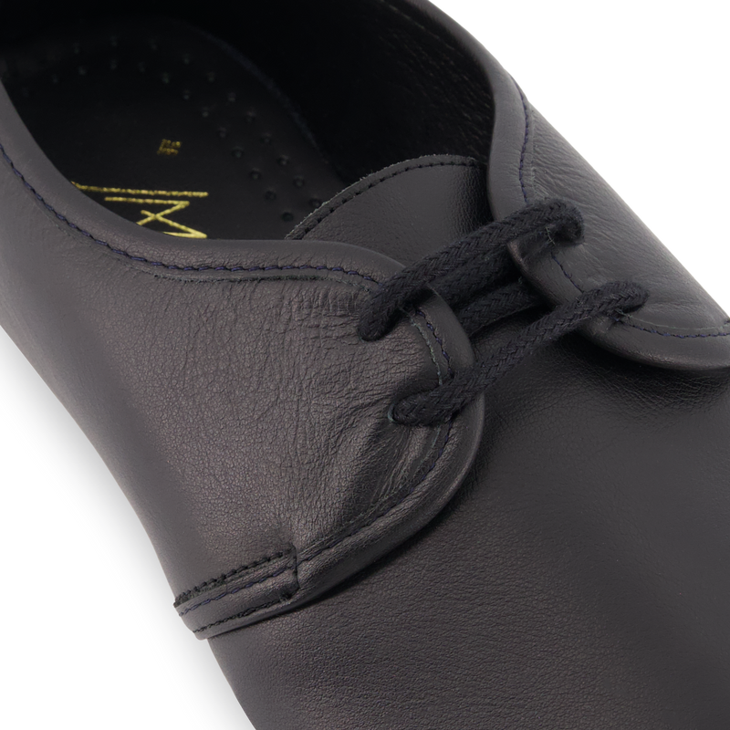 Jazz Cuir Lacet Noir