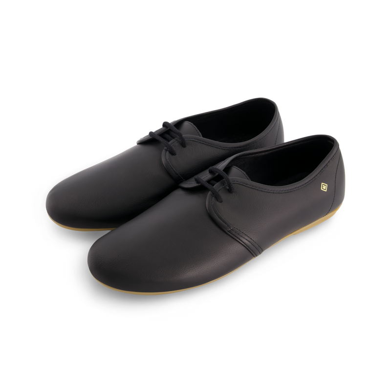 Jazz Cuir Lacet Noir