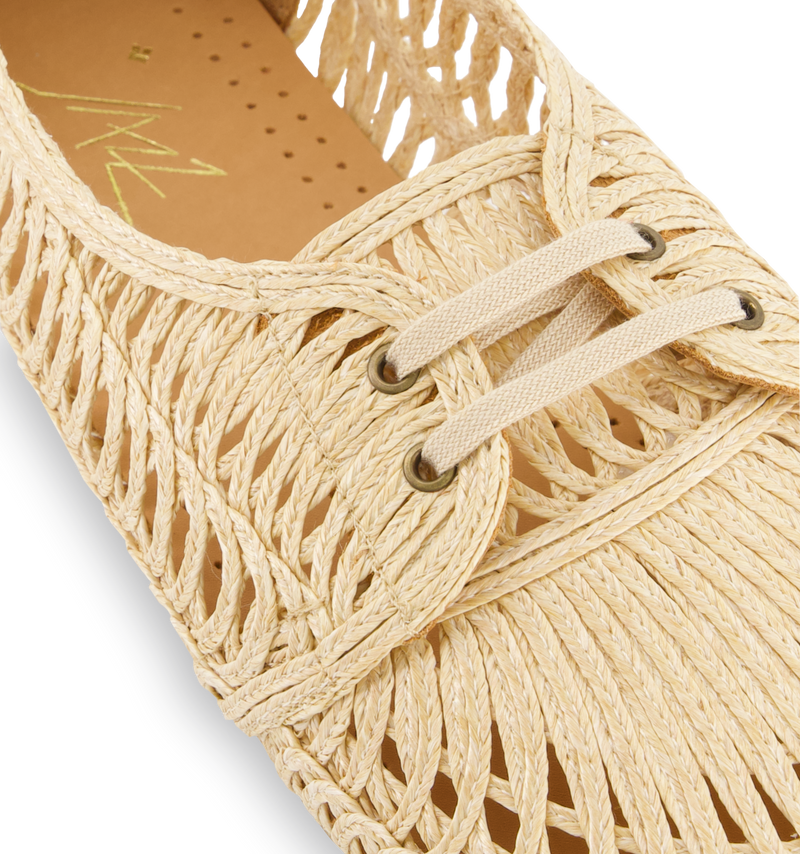 Jazz Lacet Raphia Naturel