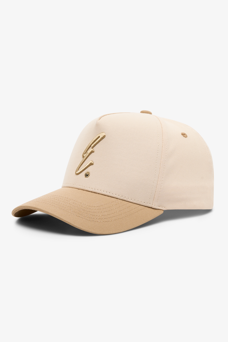 Jetstream/Khaki 5 Panel 2 Tone Hat - E Hat