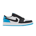 Jordan 1 Retro Low OG Black Dark Powder Blue (GS) - Side Kicks