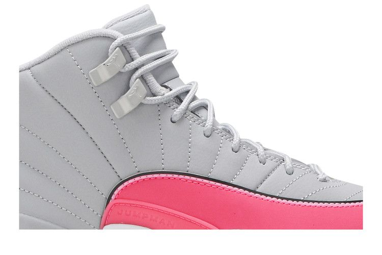 Jordan 12 Retro Wolf Grey Racer Pink (GS)