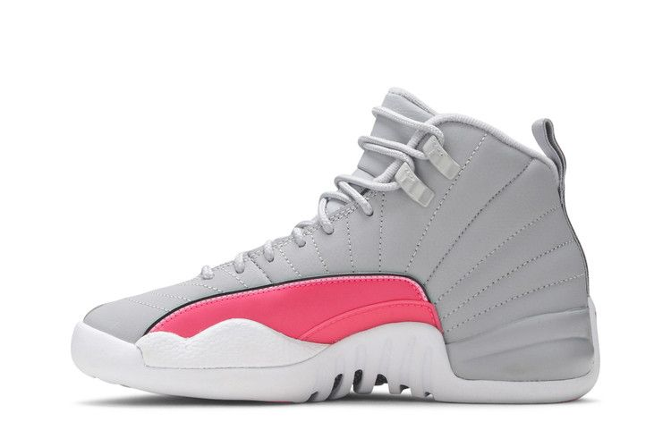 Jordan 12 Retro Wolf Grey Racer Pink (GS)