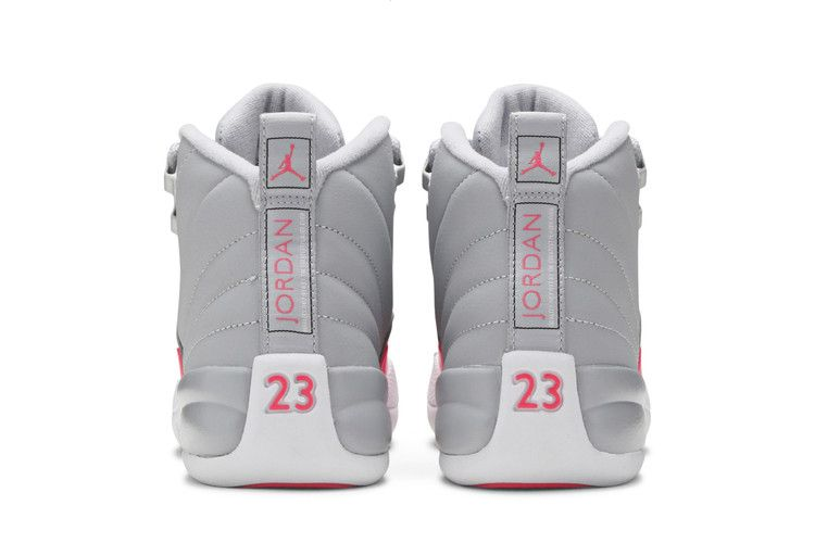 Jordan 12 Retro Wolf Grey Racer Pink (GS)