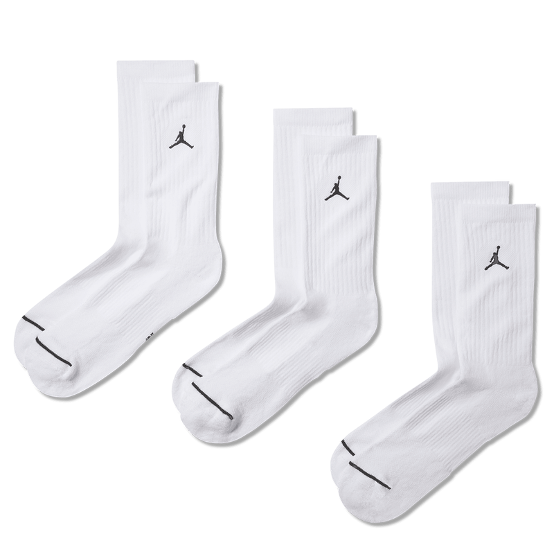 JORDAN EVERYDAY CREW SOCK (3 PAIRS) WHITE