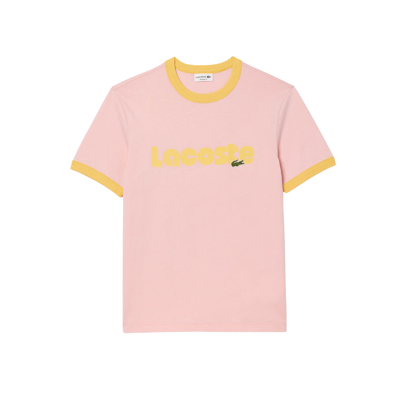 Lacoste Apparel Lacoste Camiseta Back Logo Rosa - Men's