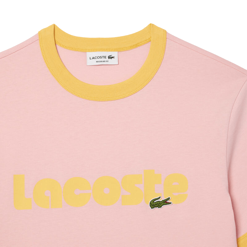 Lacoste Apparel Lacoste Camiseta Back Logo Rosa - Men's