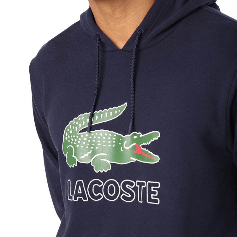 Lacoste Apparel Lacoste Long Sleeve Drawstring Elasticated Hooded Sweatshirt - Men's