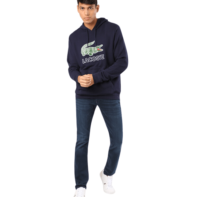 Lacoste Apparel Lacoste Long Sleeve Drawstring Elasticated Hooded Sweatshirt - Men's