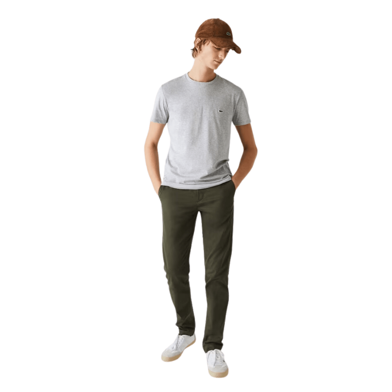 Lacoste Apparel Lacoste Monochrome Cotton Pima Jersey Crew Neck T-Shirt - Men's