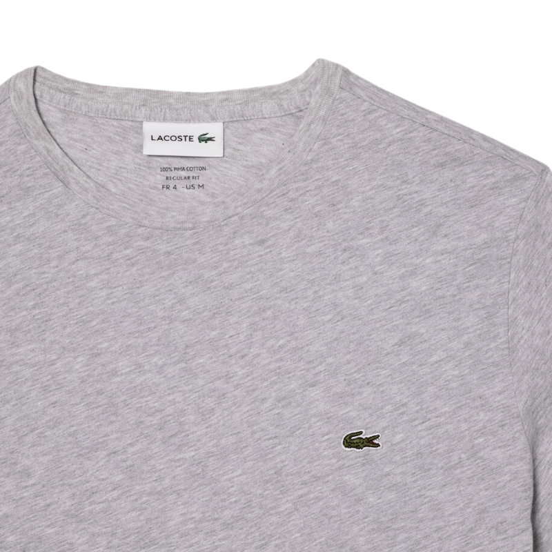 Lacoste Apparel Lacoste Monochrome Cotton Pima Jersey Crew Neck T-Shirt - Men's
