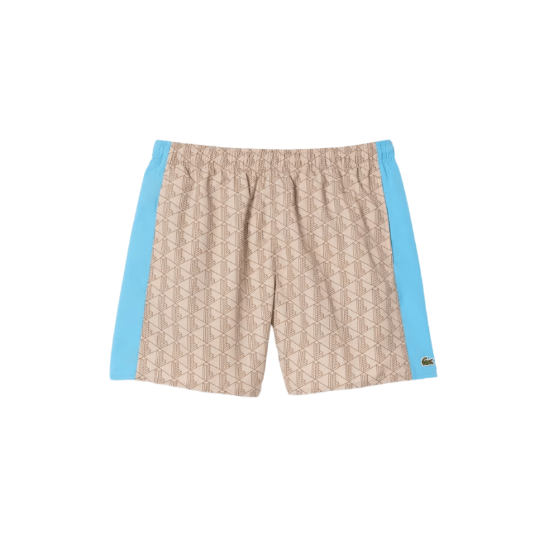 Lacoste Apparel Lacoste Monogram Print Swim Trunks - Men's