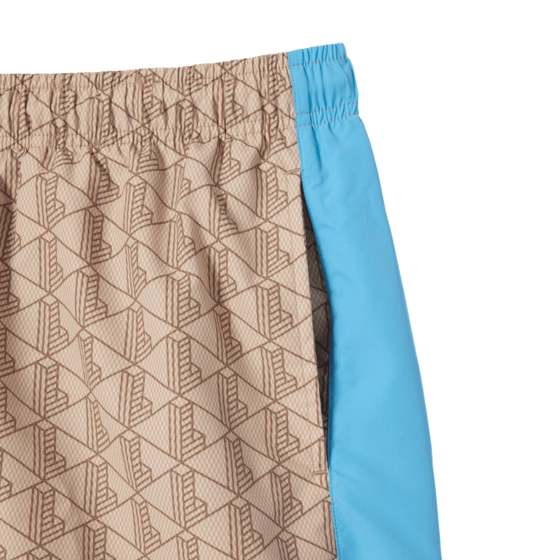 Lacoste Apparel Lacoste Monogram Print Swim Trunks - Men's