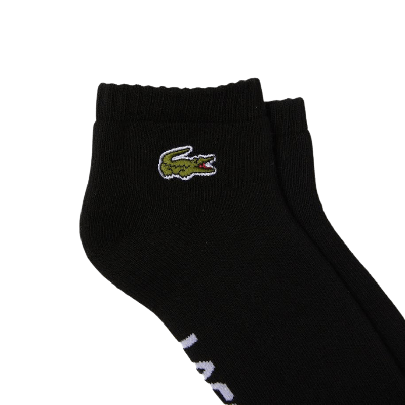 Lacoste Socks OS Lacoste Sports Branded Stretch Cotton Low-Cut Socks - Men's RA4184-BLK