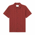 Les Deux Hector Anglaise Short Sleeve Shirt (Fired Brick) - August Shop
