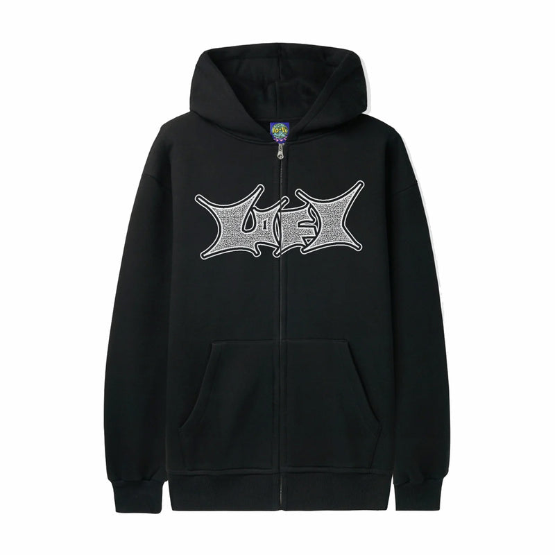 Lo-Fi Static Zip-Thru Hood (Black) - August Shop