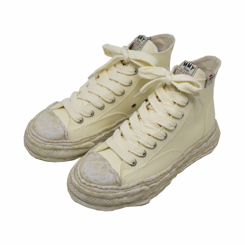 Maison MIHARA YASUHIRO "Peterson 23" OG Sole Canvas High-Top Sneaker (White) - August Shop