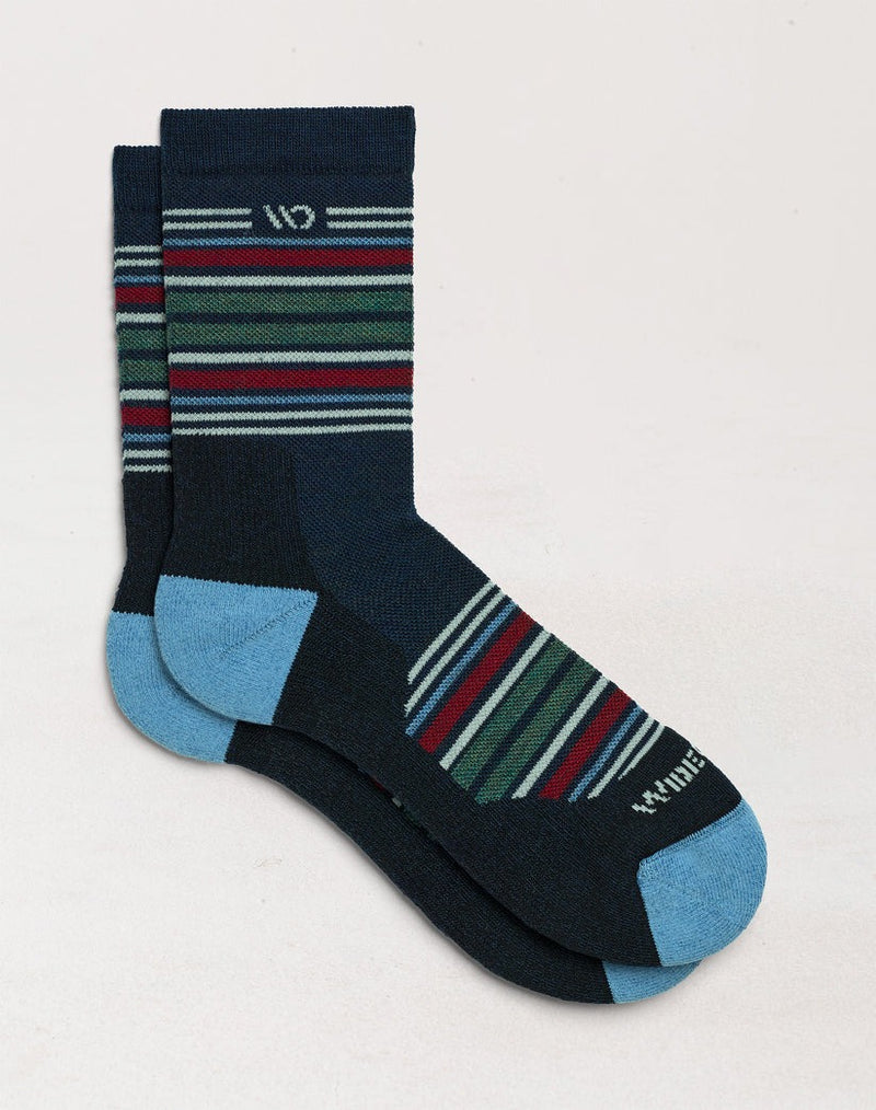 Multi Stripe Cushioned Micro Crew Socks - Image 9