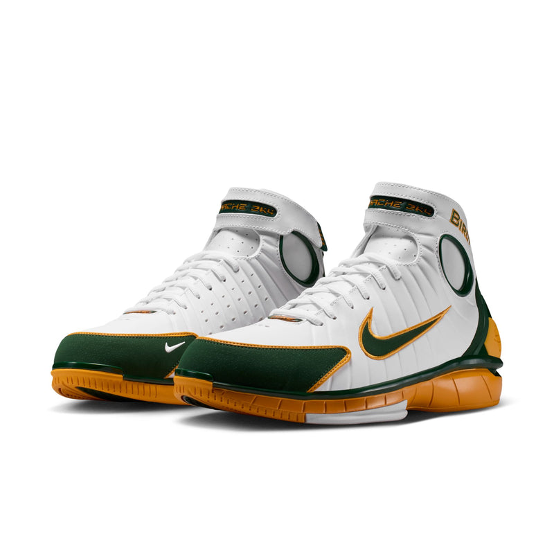 Nike Air Zoom Huarache Mens Shoes Color: White/Deep Forest/Canyon Gold Style: IW1884-100