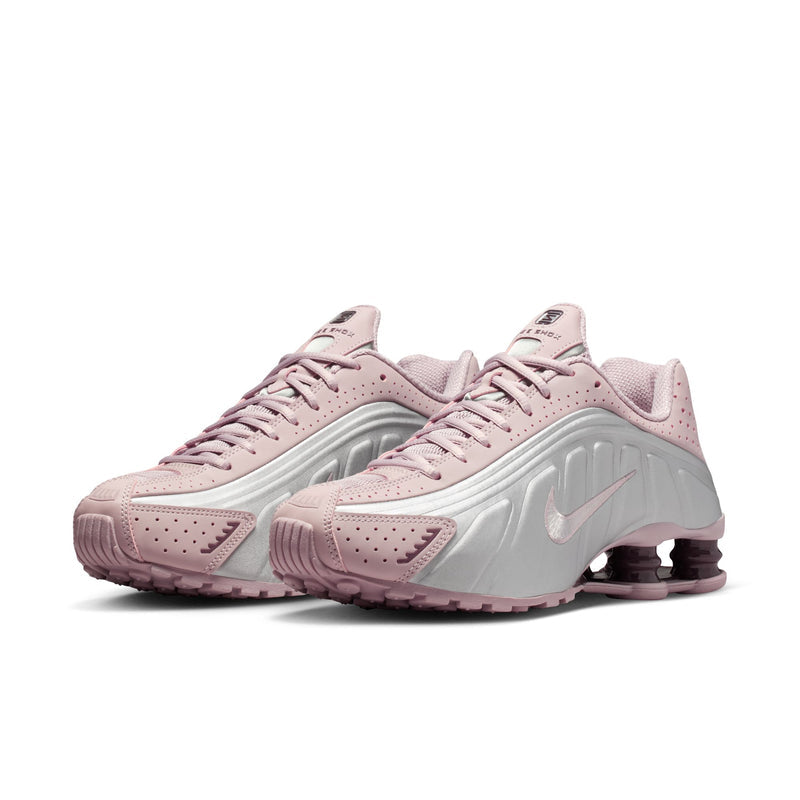 Nike Shox R4 Women's Shoes Color: Particle Rose/metallic Silver-tattoo Style: AR3565-601