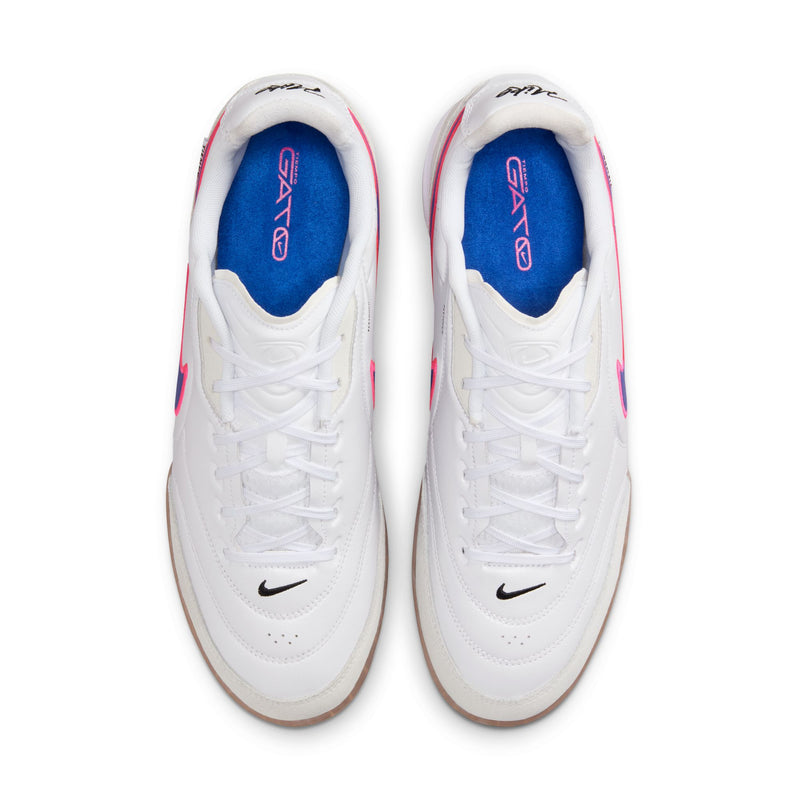 Nike Tiempo Streetgato Indoor/Court Low-Top Soccer Shoes Color: White/racer Blue-pink Blast Style: HQ7017-146