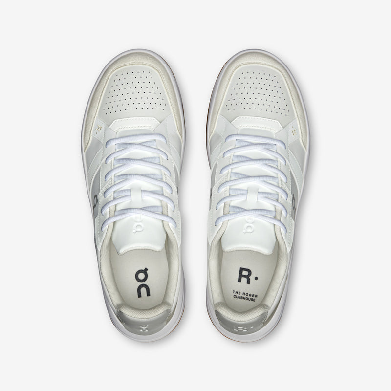 On THE ROGER Clubhouse Men's Shoes Color: White | Ivory Style: 3MF10540924