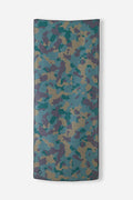 Nomadix Original Towel featuring a multicolor camouflage pattern in teal, tan, and dark green, full front view.