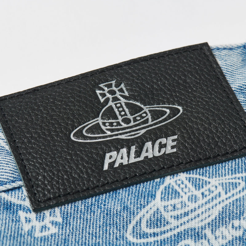 Palace Vivienne Westwood Denim Short Orb Stone Wash