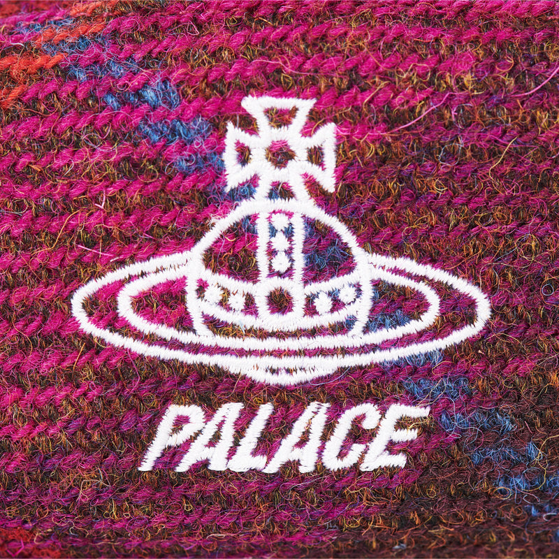 Palace Vivienne Westwood Gore-tex Harris Tweed Beret Plaid Pink