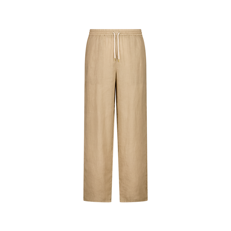 Pantalon en lin avec cordon de serrage
