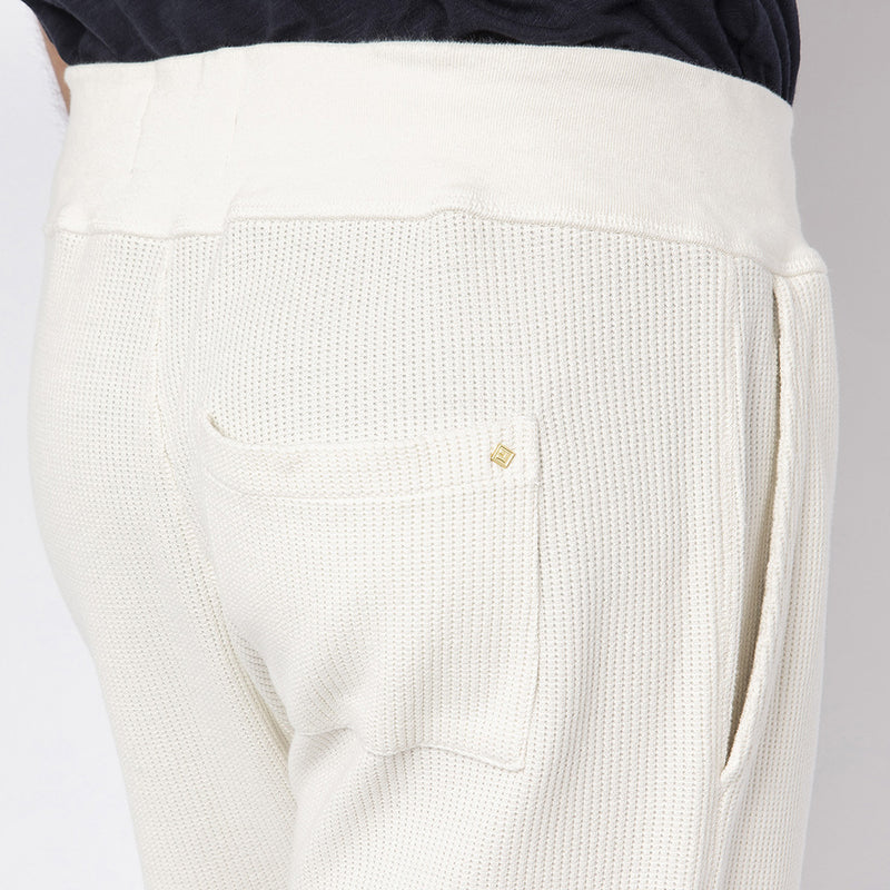 Pantalon en nid d'abeille avec lien de serrage