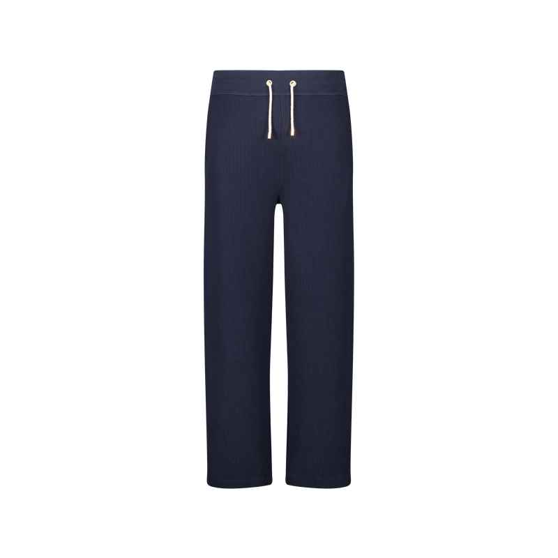Pantalon Maille Interlock Marine