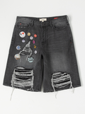 PIN BOY BLACK SHORT
