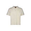 Polo col requin boutonné en interlock