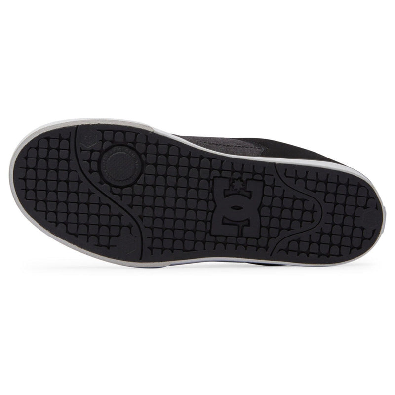 DC Footwear Pure shoes outsole featuring textured black rubber tread and branding details.