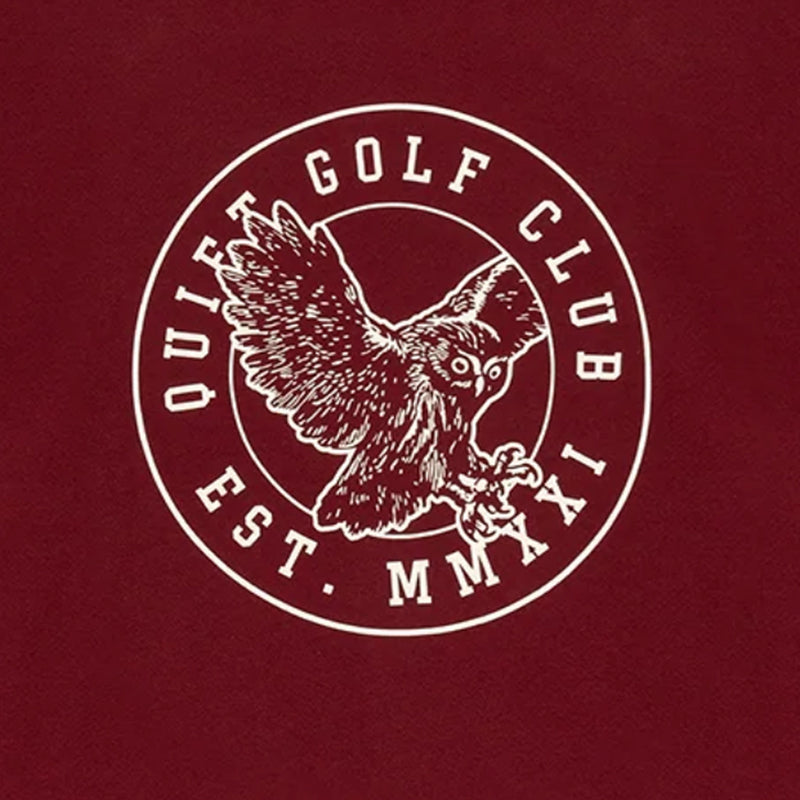 Quiet Golf QGU Crewneck (Burgundy) - August Shop
